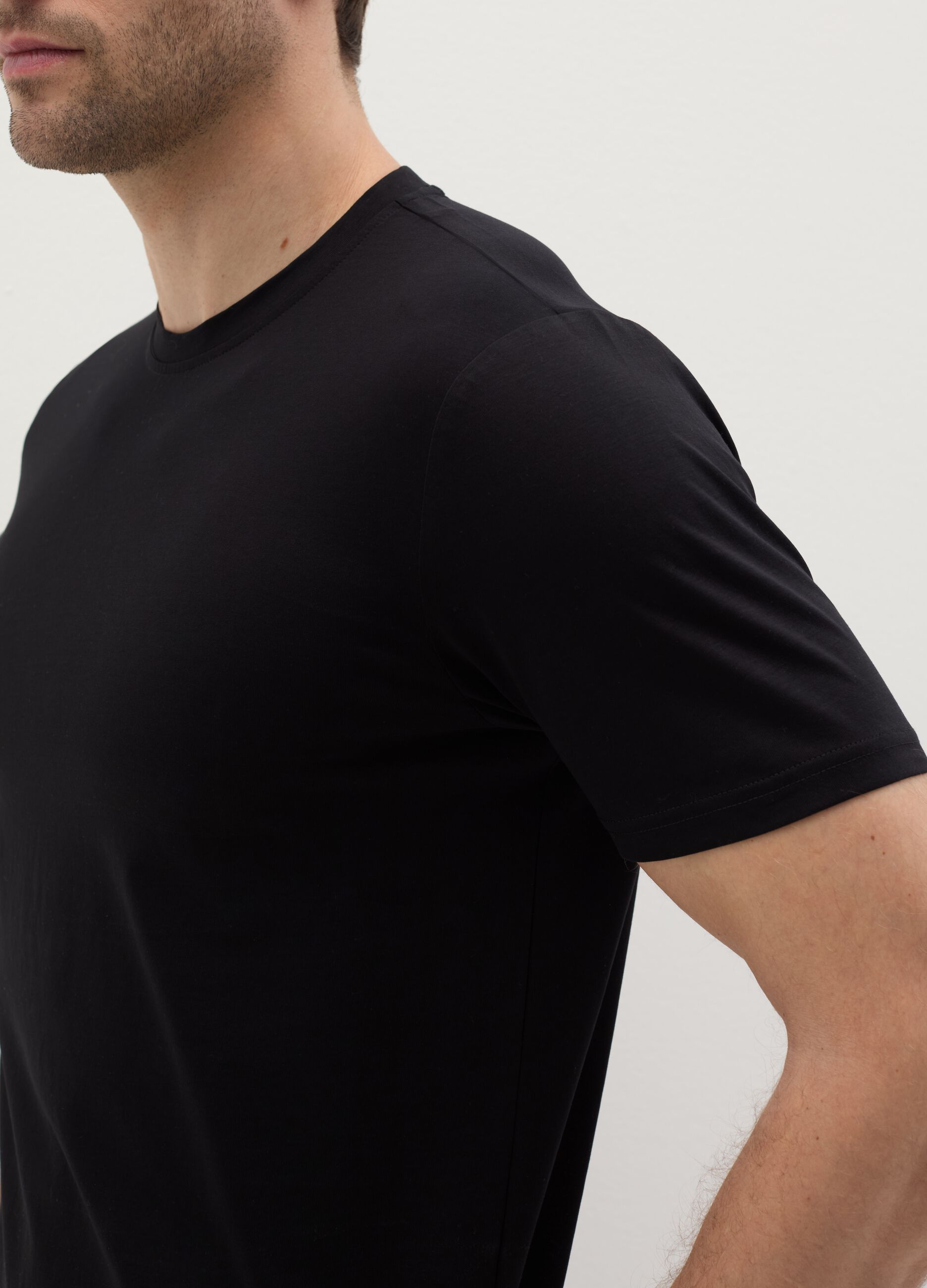 Undershirt in mercerised cotton