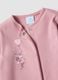 2-pack pink sleepsuits in pure organic cotton with Minnie & Me print for baby girl_2