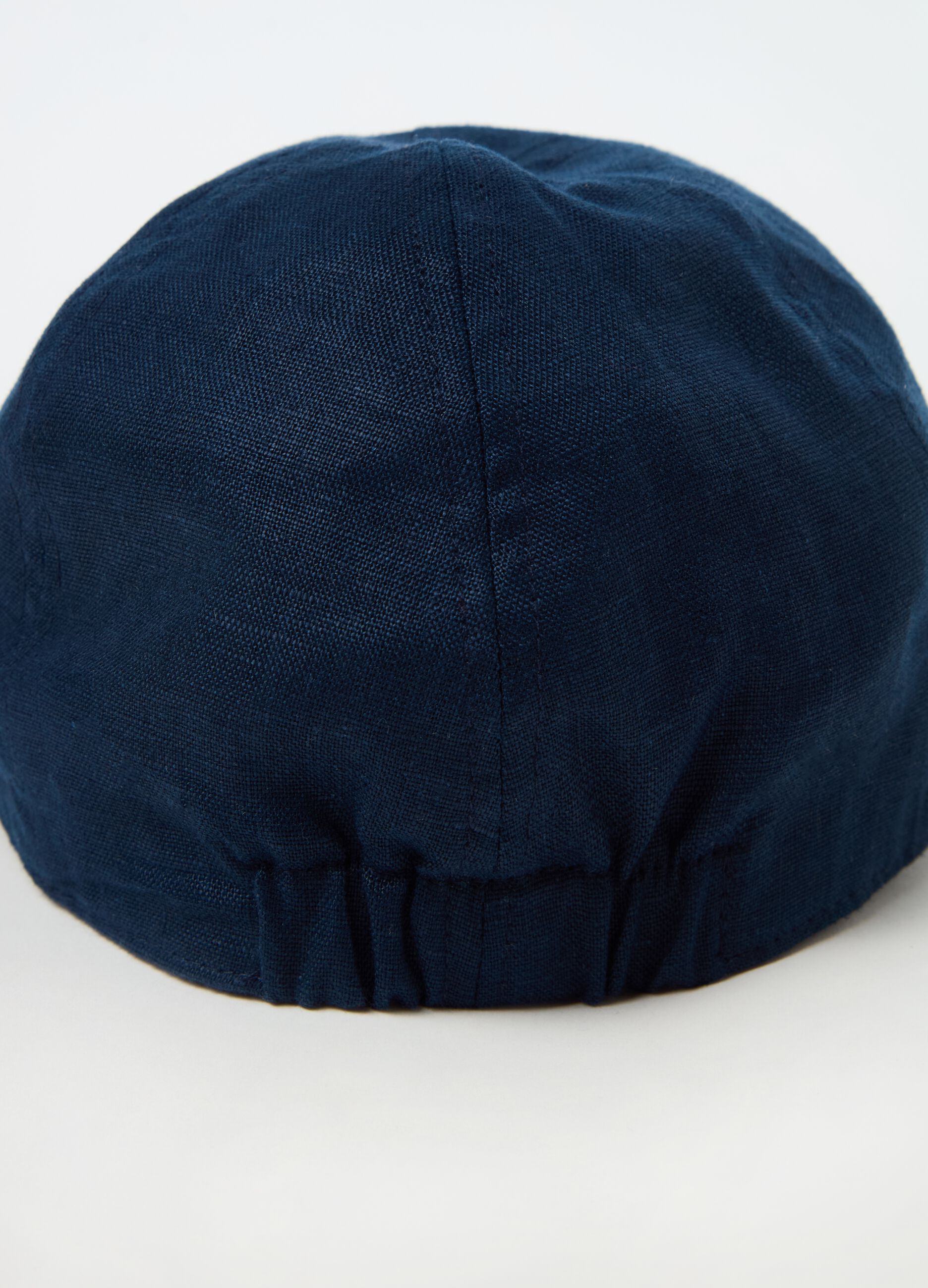 Linen flat cap