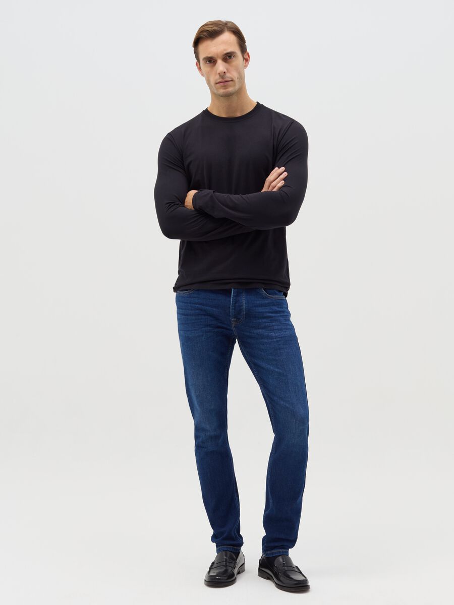 Skinny-fit jeans with five pockets_0