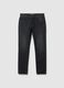 Slim fit pure black cotton jeans_4