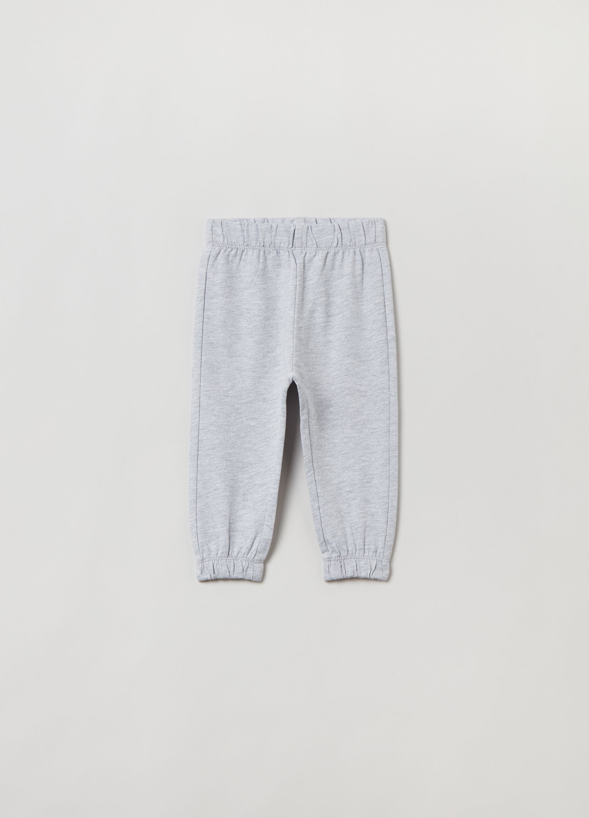 Joggers in felpa con profili elasticati_0