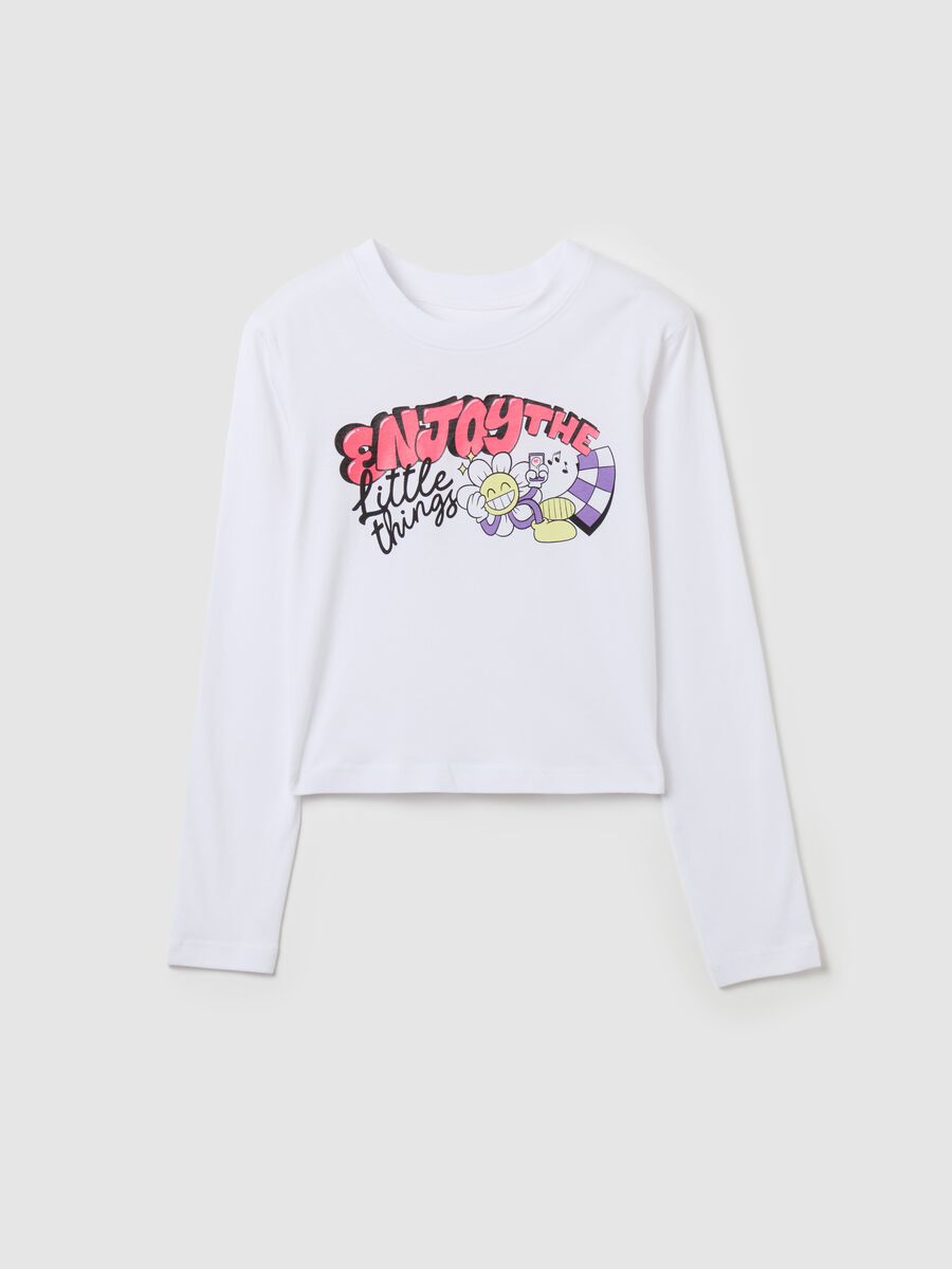 T-shirt maniche lunghe "Enjoy the little things"_3