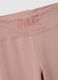 Girls' Pink Flare Cotton Blend Leggings_2