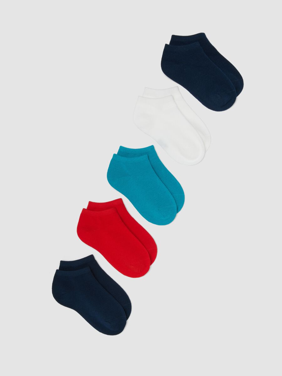Multipack calzini in misto cotone elasticizzato multicolor da bambino_0