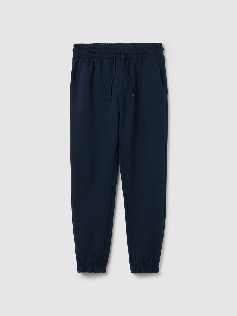 Essential fleece joggers with drawstring_0