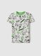 Children's multicoloured pure cotton t-shirt regular fit with print_0