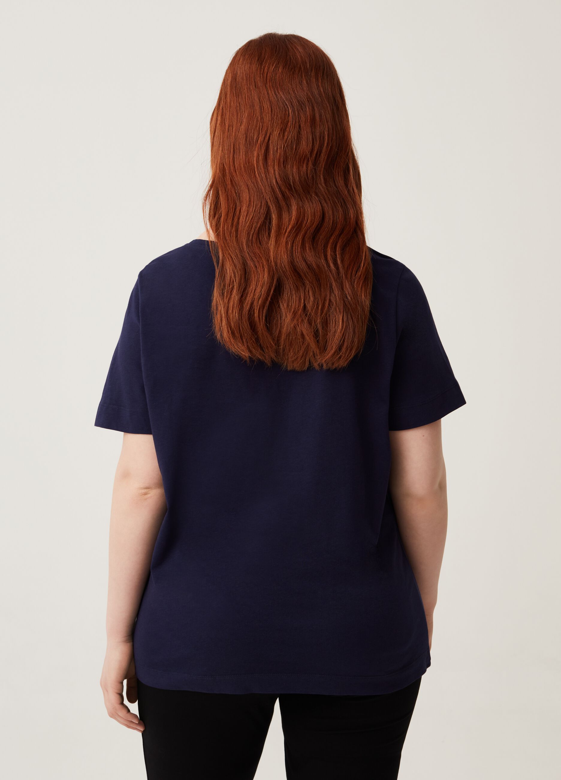T-shirt con stampa lettering Curvy MYA_2