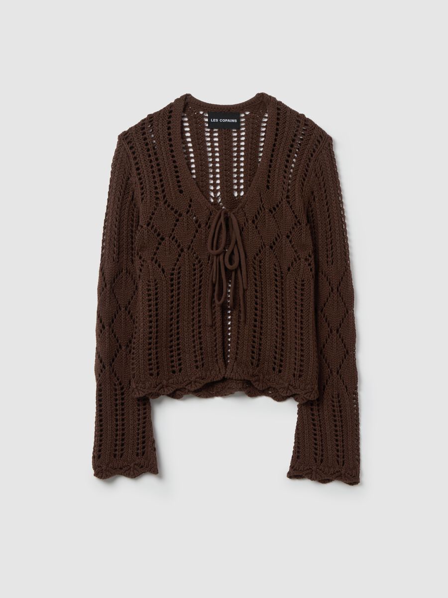 Crochet cardigan with laces_4