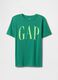 Green pure cotton T-shirt with GAP logo_0