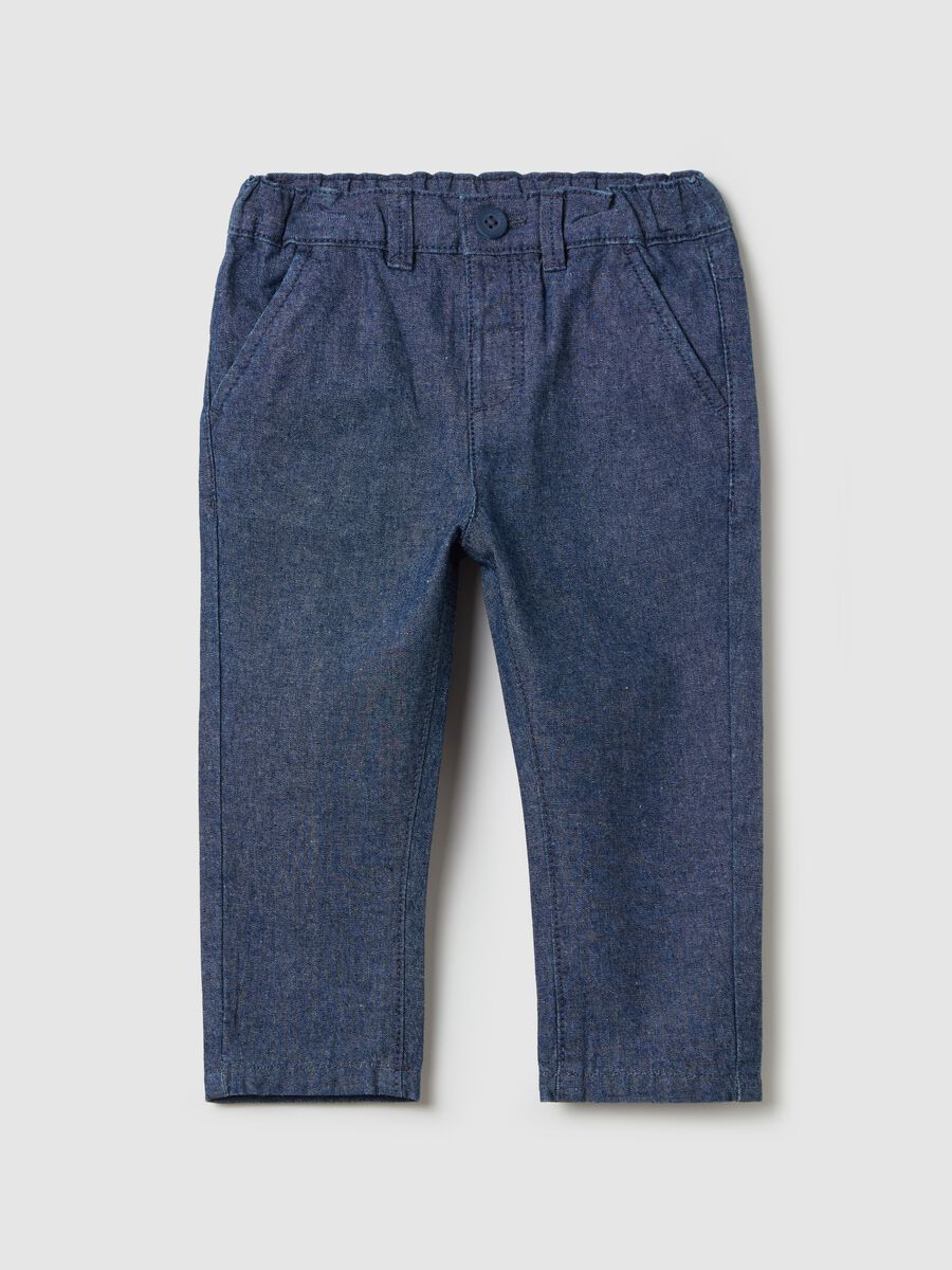 Cotton trousers with pockets_0