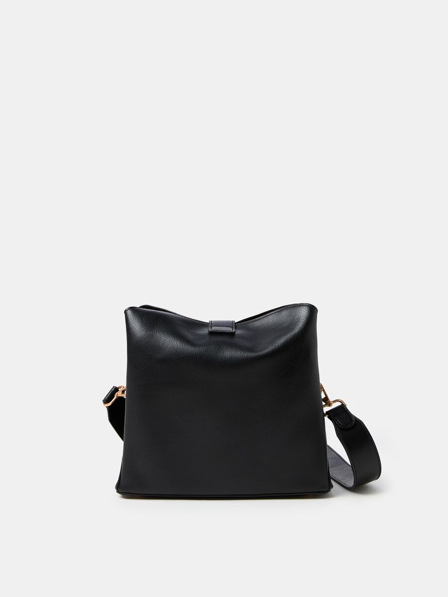 Borsa a secchiello con tasche esterne_1
