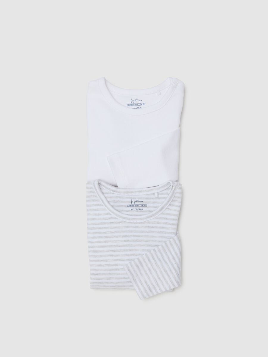 Newborn pure cotton multicolour long-sleeve body twin pack_3