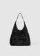 Black Sequined Shoulder Bag_0