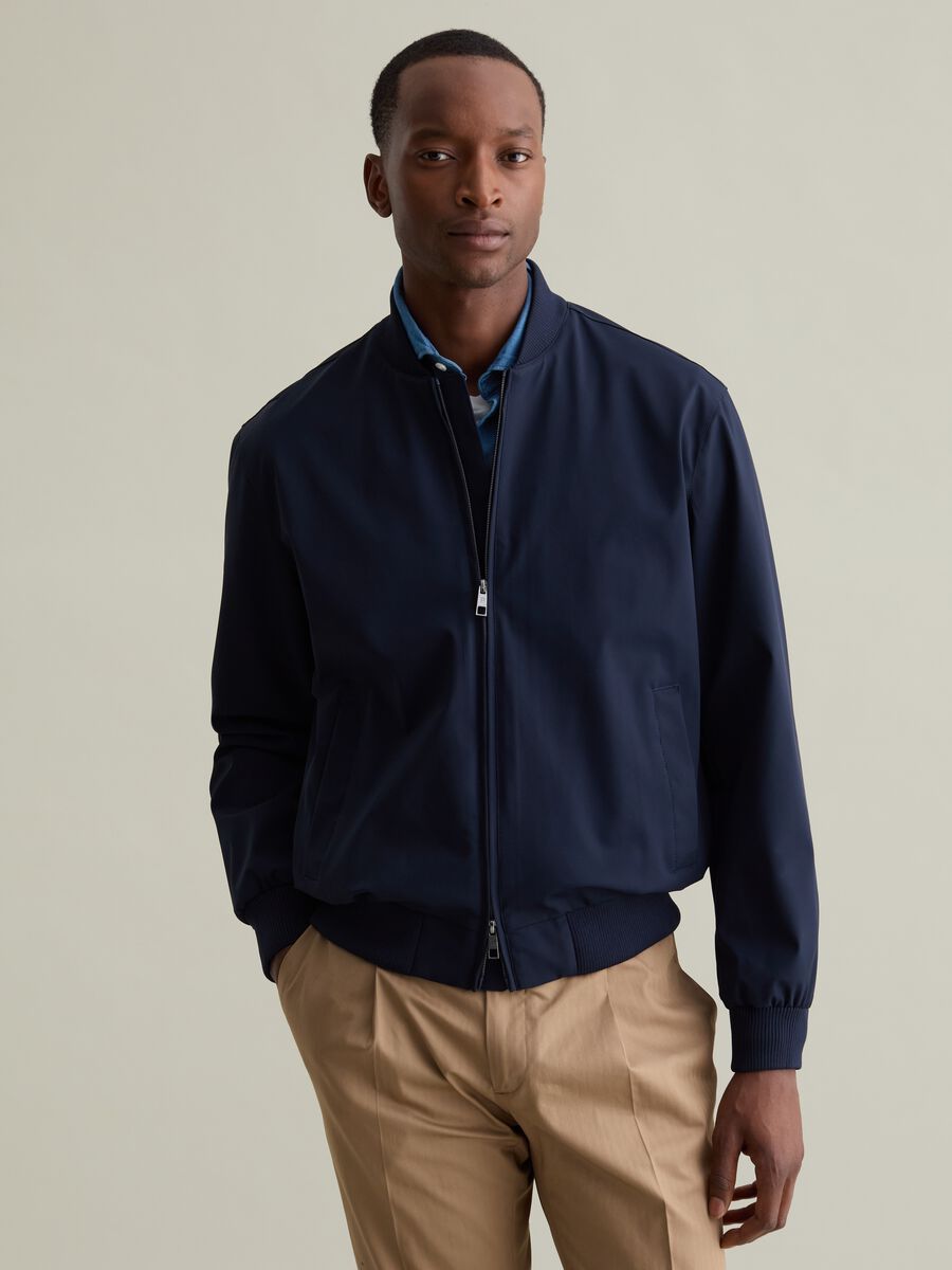 Full-zip bomber jacket_0