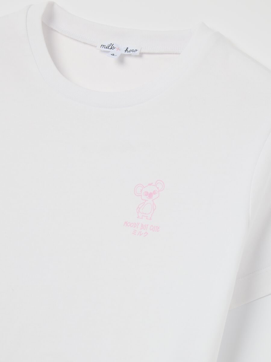 White boxy-fit T-shirt in cotton_5