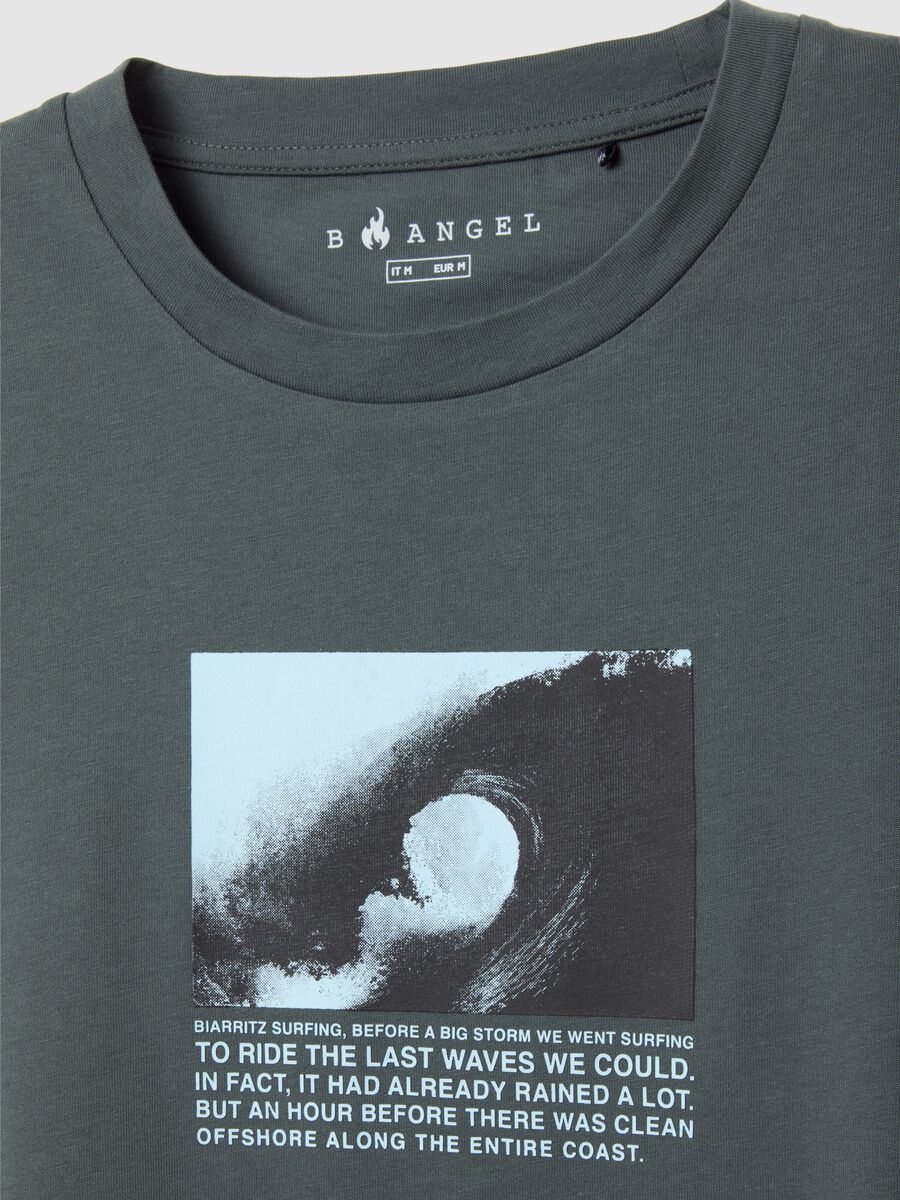 Green Short Sleeve T-shirt B.Angel_5