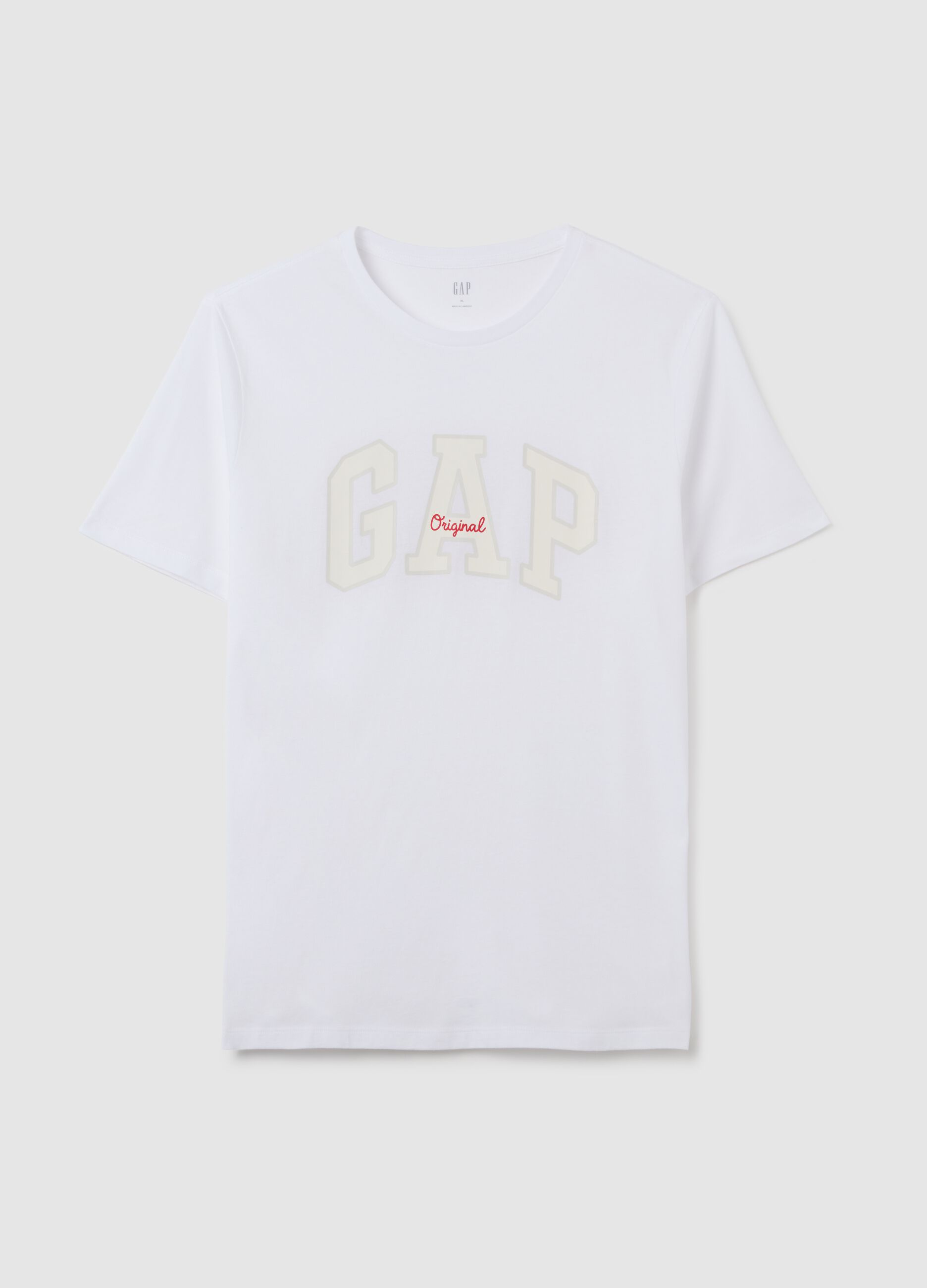 Cotton T-shirt with logo print