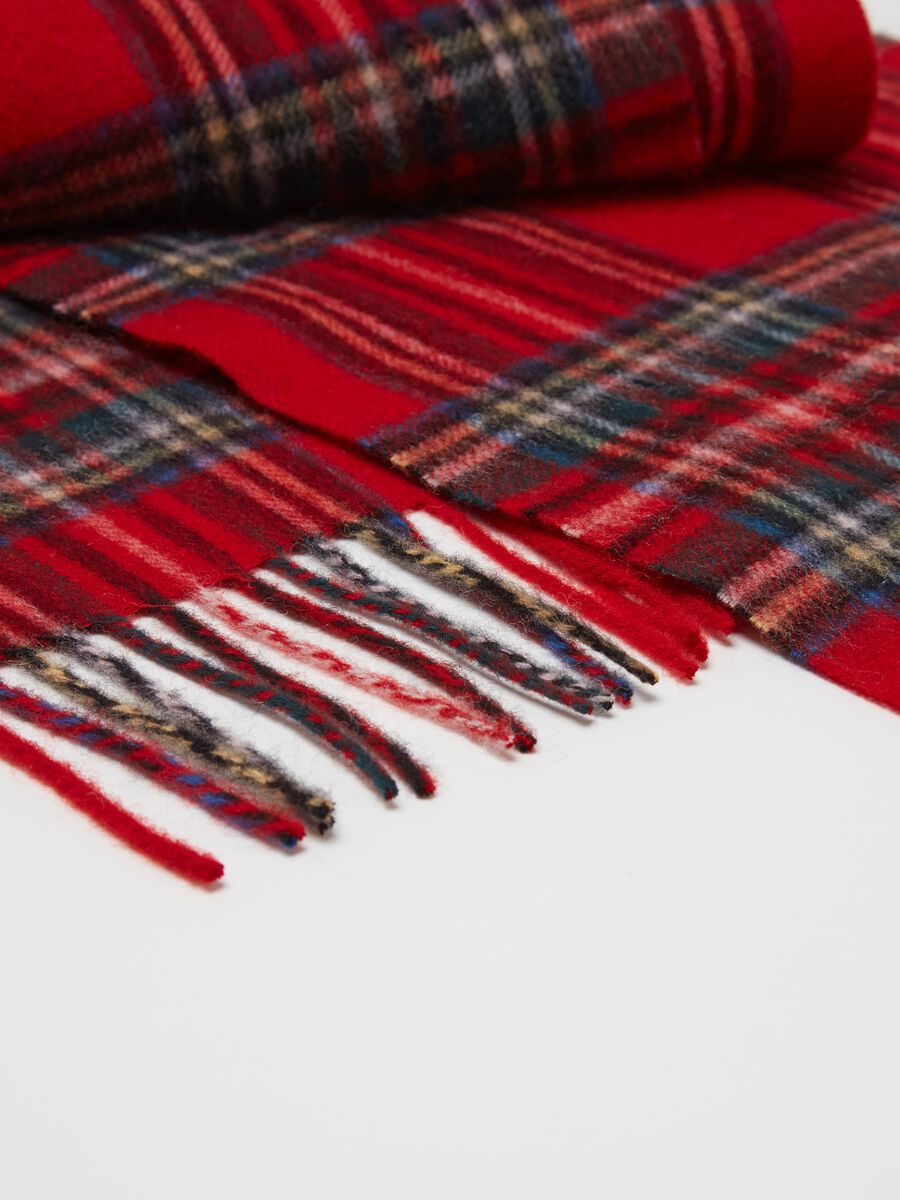 Tartan wool scarf_2
