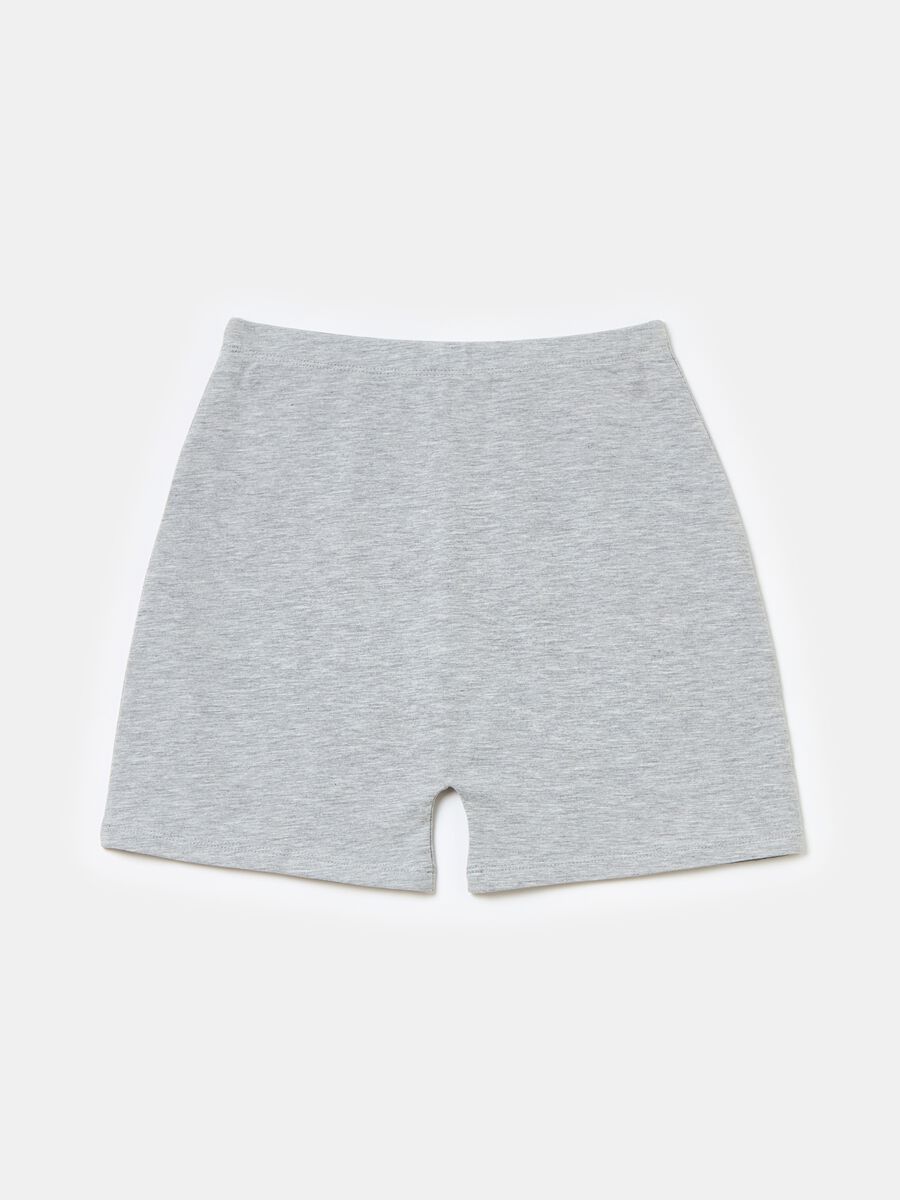 Biker Shorts Grey Melange_6