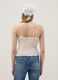 White stretch cotton fitted tank top with floral lace_3