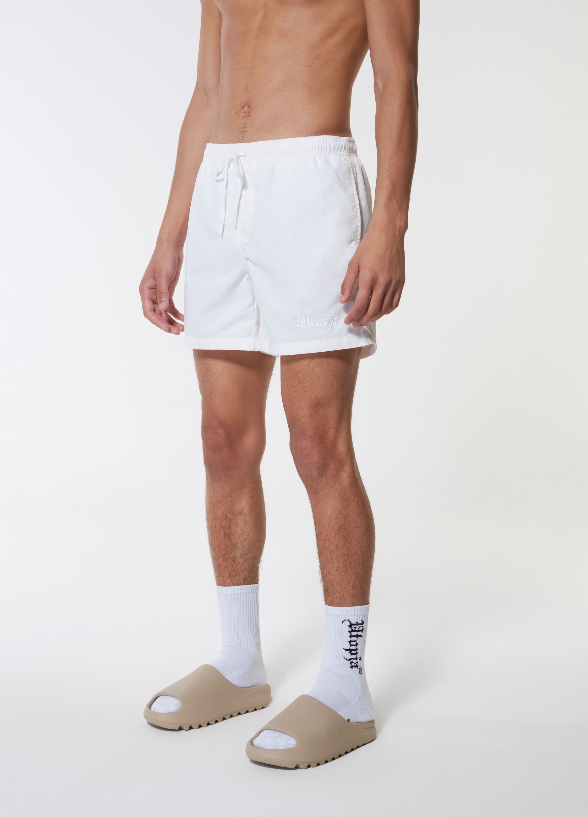 Swim Shorts White_1