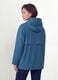 Blue hooded rain jacket with zip, regular fit_3