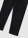 Girls' black stretch cotton skinny leggings_3