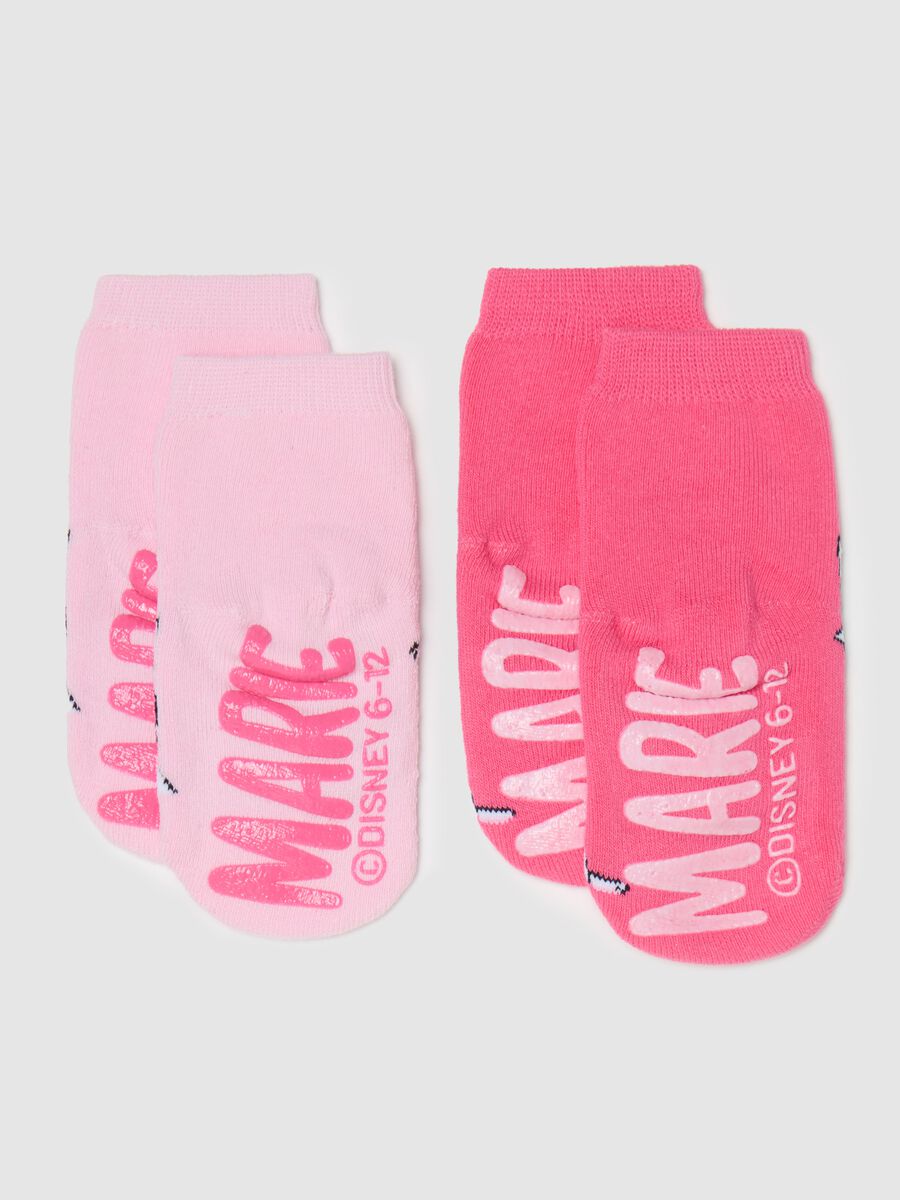 Two-pair pack slipper socks with Marie design_1