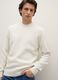 White pure wool sweater regular fit_0