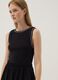 Brown midi dress in stretch cotton_3