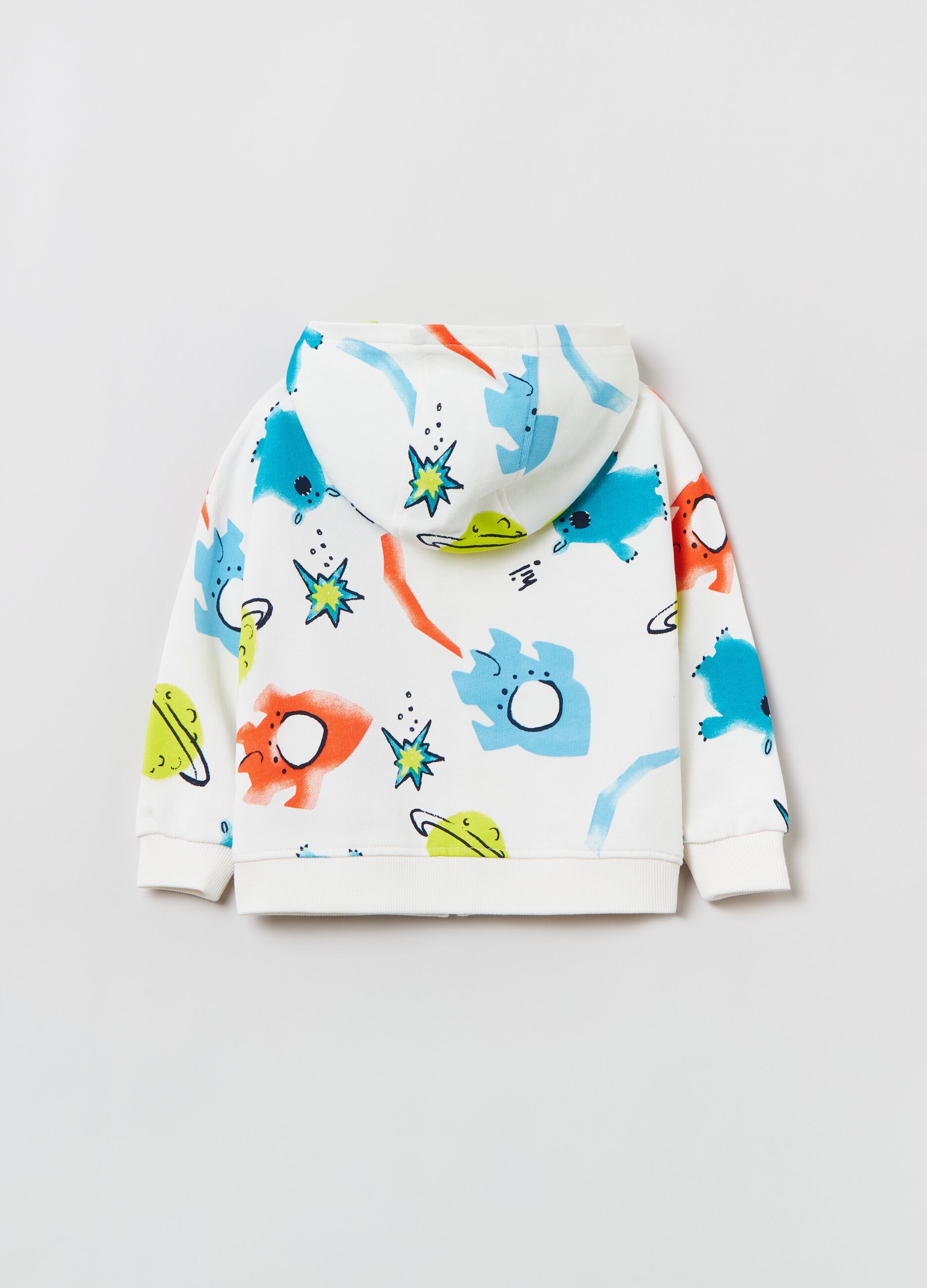Full-zip in French Terry con cappuccio_1