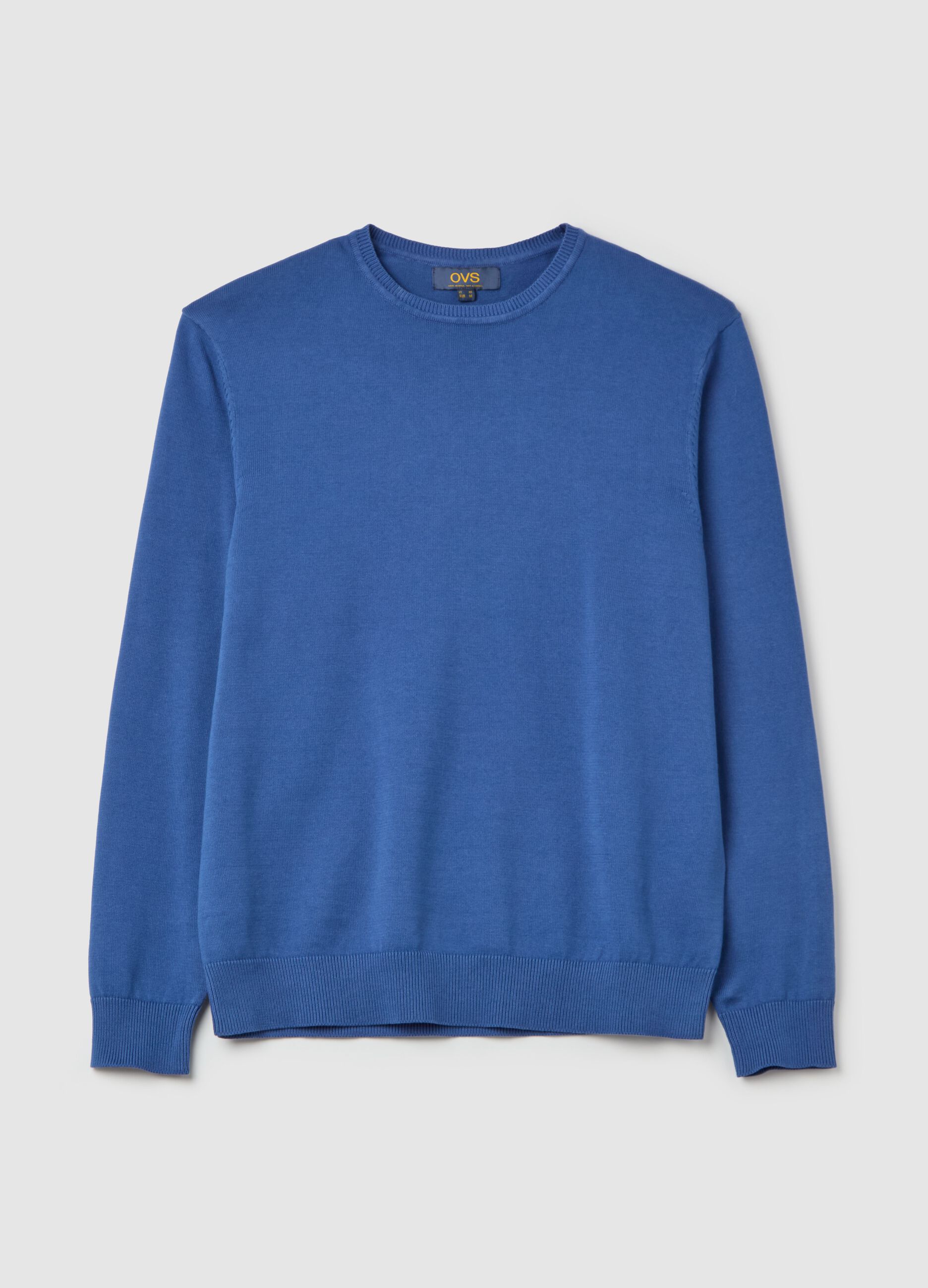 Pullover in cotone con scollo rotondo