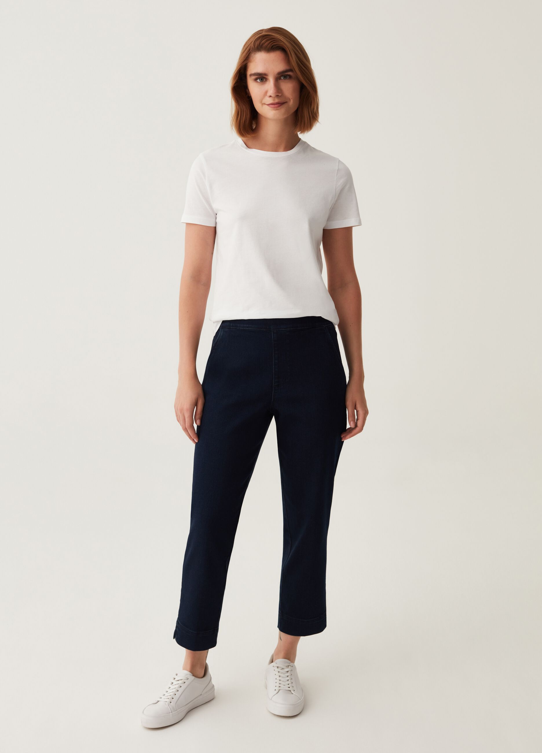 Jeggings cropped con spacchetti_0