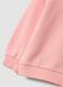Pink crew-neck sweatshirt in cotton-viscose blend with embroidered star for baby girl_3
