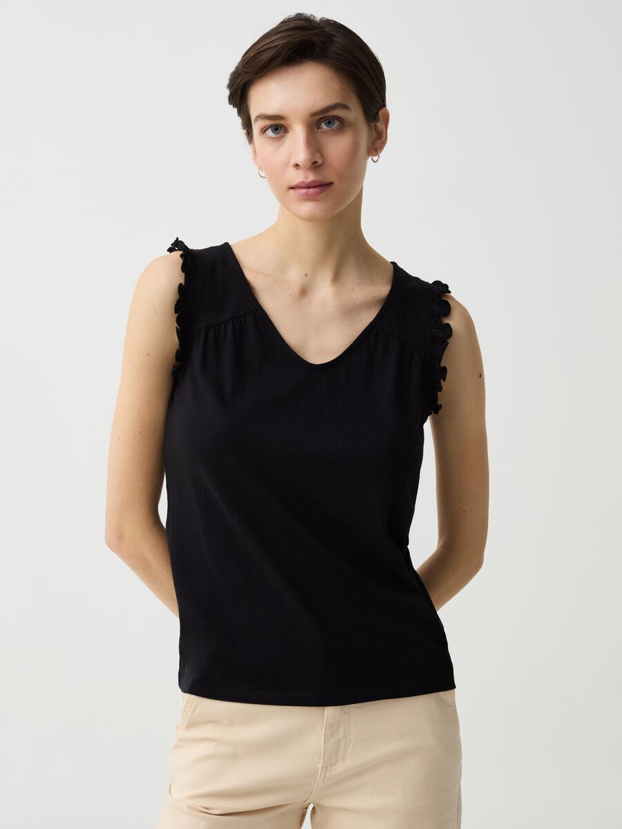 Tank top with frills_0