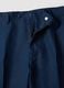 Slim-fit formal trousers in pure blue linen_5
