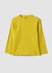 Yellow long-sleeve organic cotton T-shirt_0