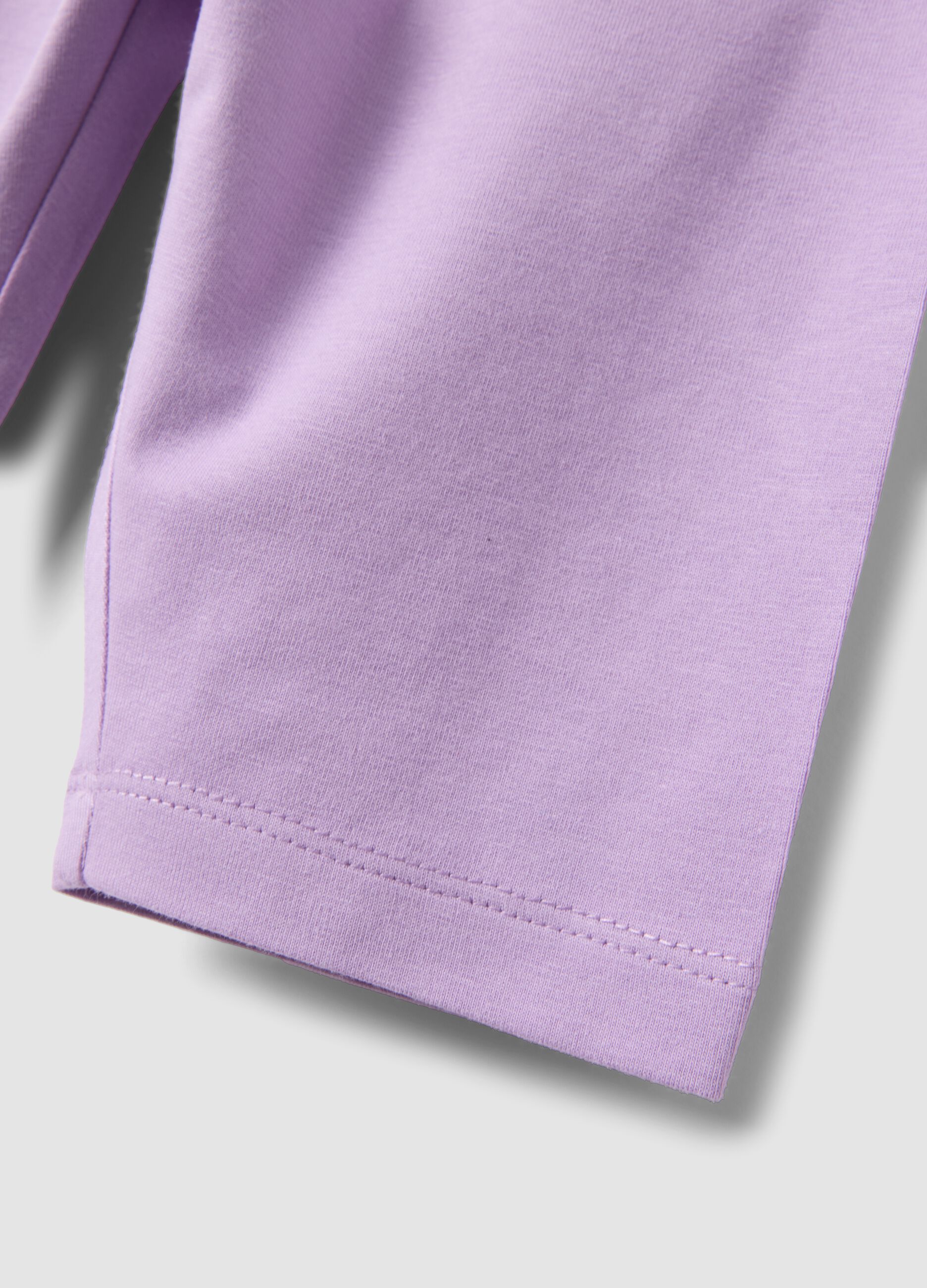 Purple organic cotton shorts