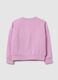 Girls' oversized pink cotton blend sweatshirt_1