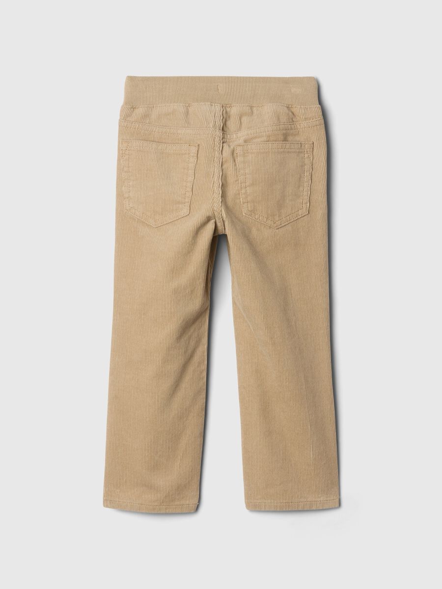 Velvet trousers with drawstring_1