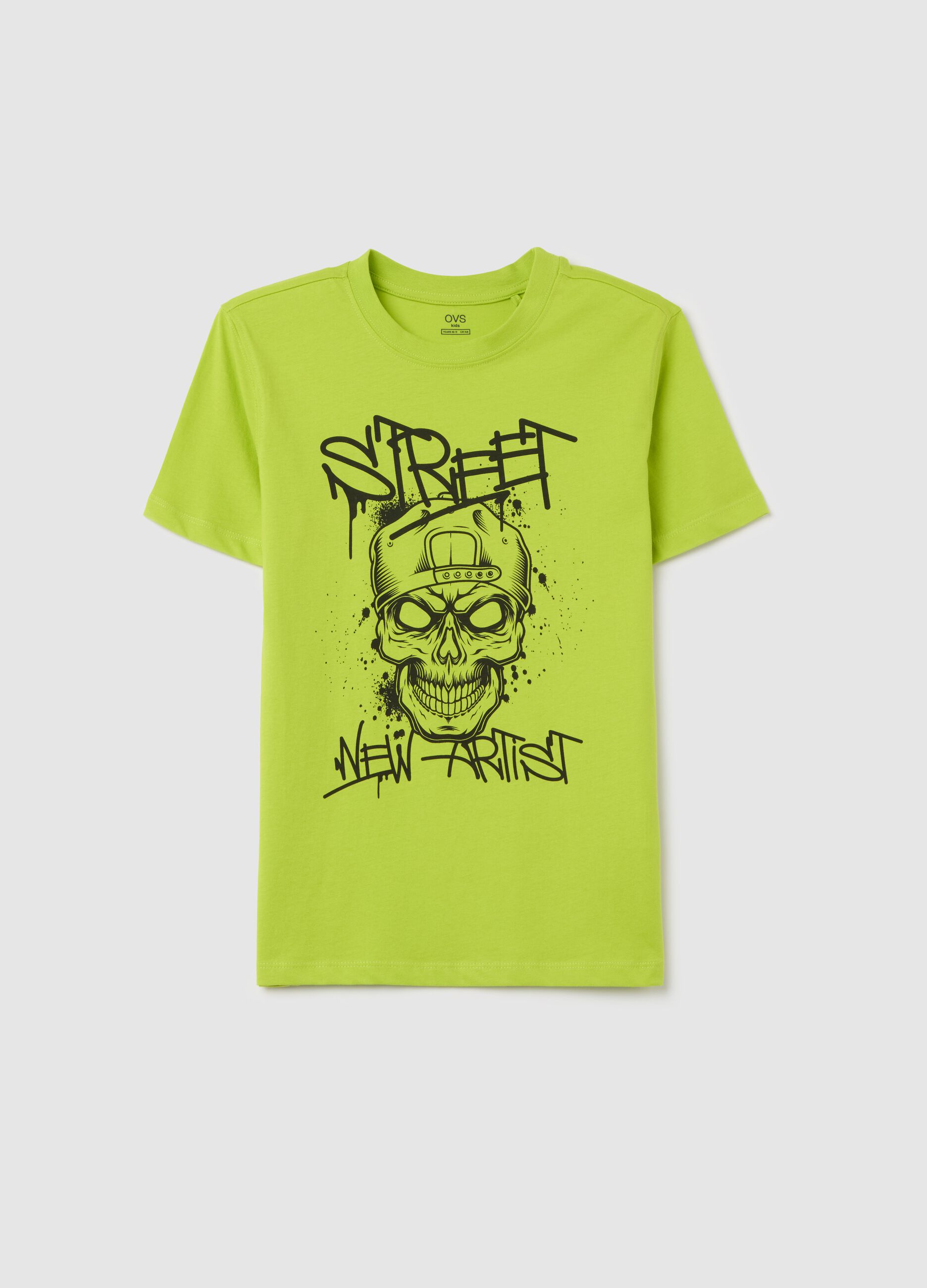Cotton T-shirt with print