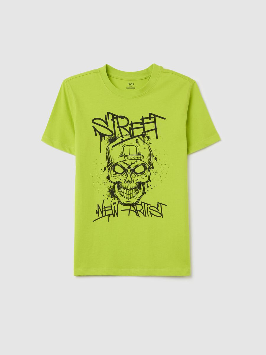 Cotton T-shirt with print_3