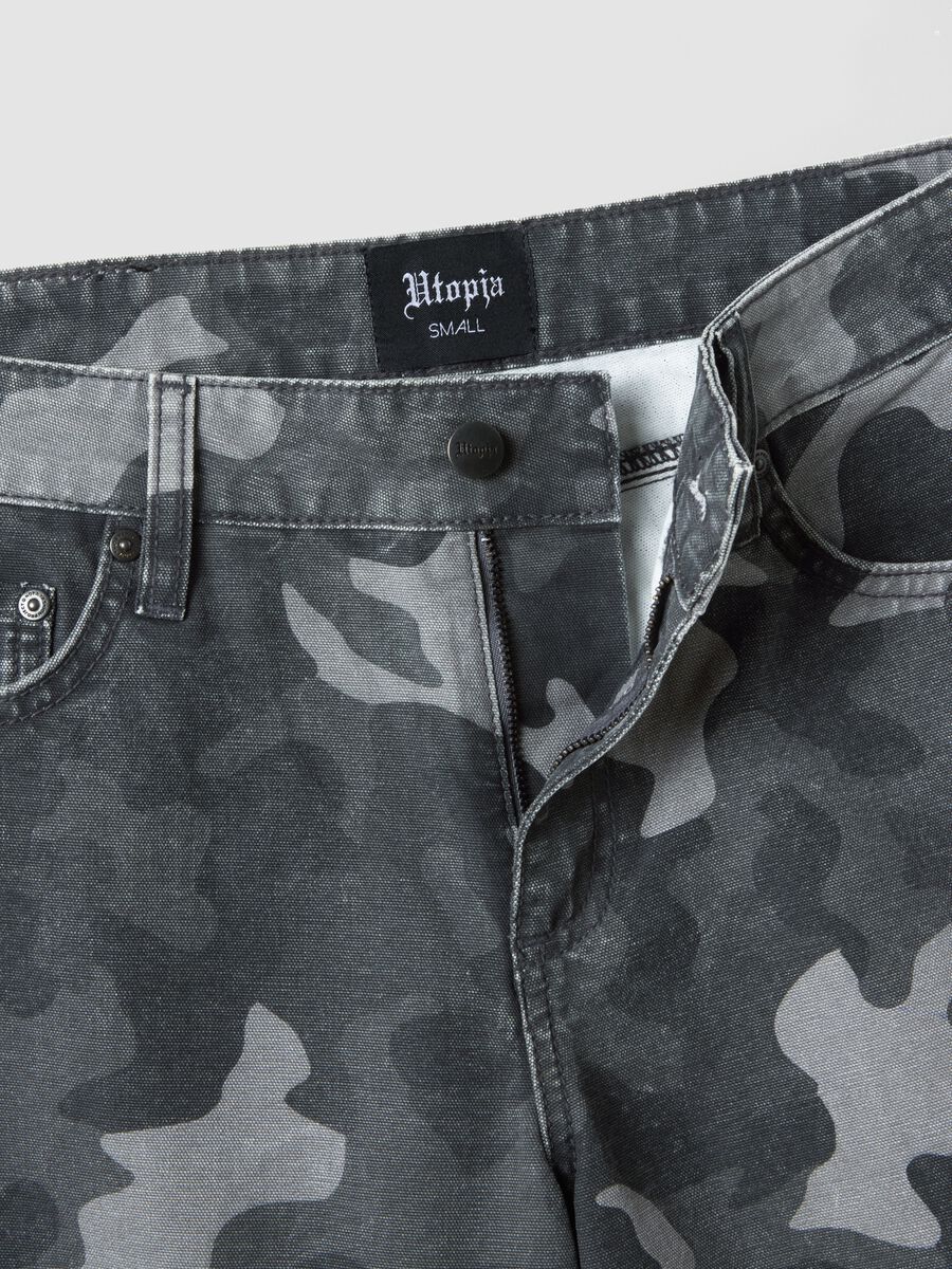 Wide Leg Denim Dark Camo_7