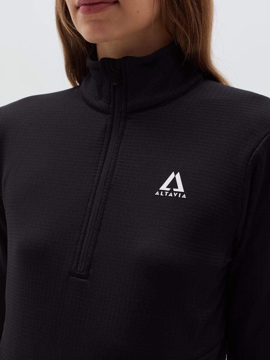 Altavia by Deborah Compagnoni half-zip waffle-weave fleece_2