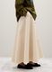 Beige pure cotton skirt_4
