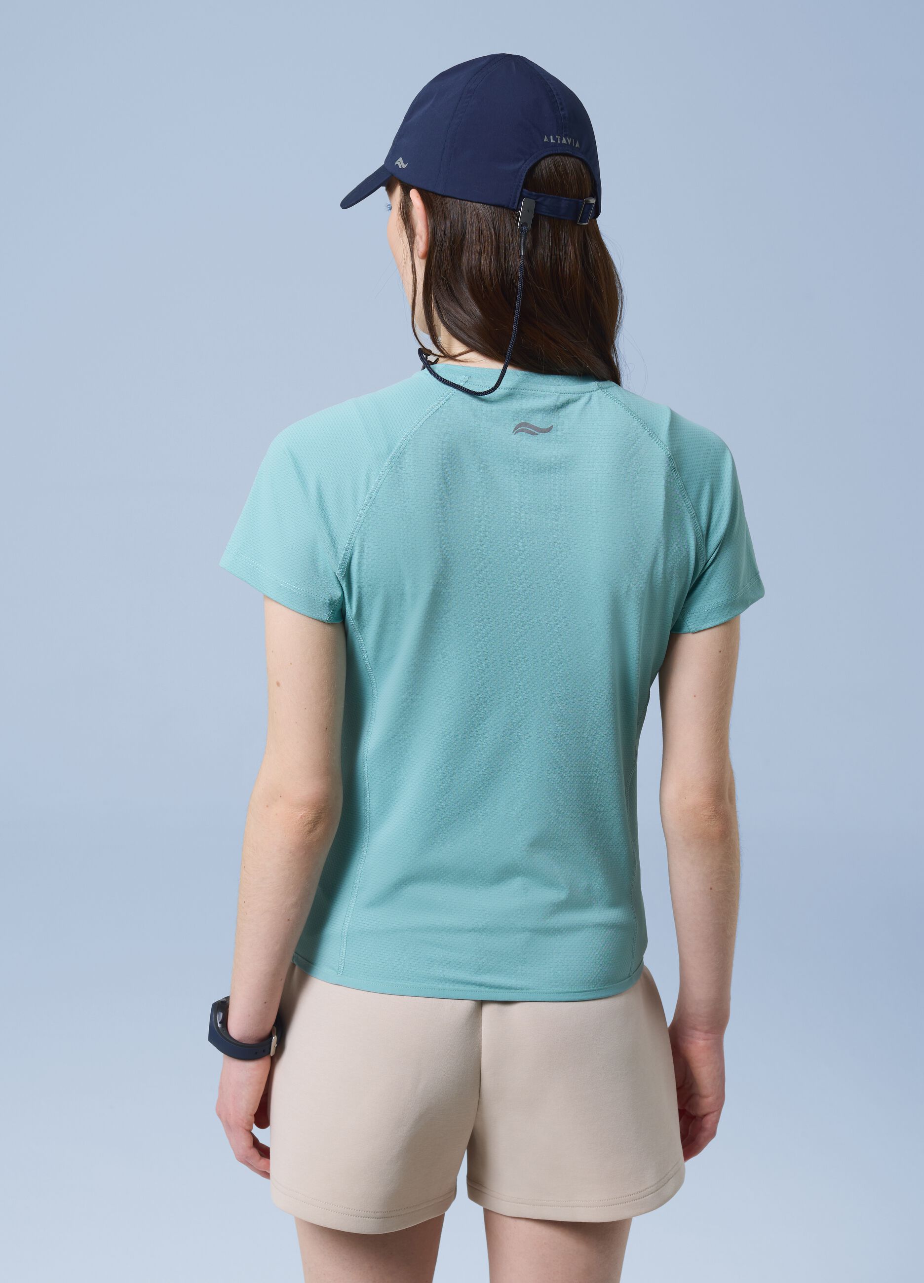 ALTAVIA SAILING green technical T-shirt in stretch fabric