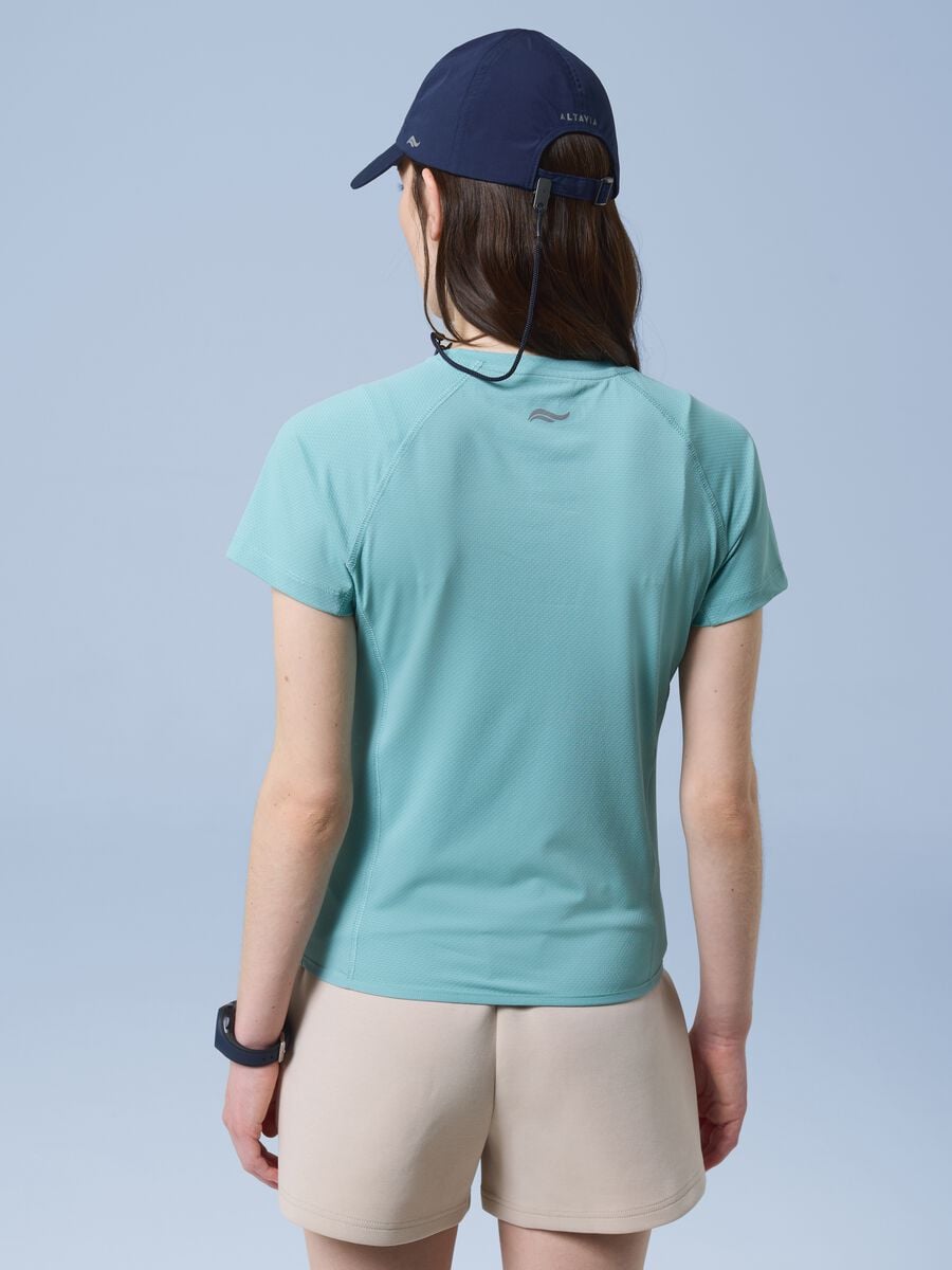 T-shirt tecnica ALTAVIA SAILING verde in tessuto elasticizzato_2