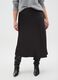 Black skirt in stretch satin fabric_2