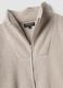 Beige crew-neck sweatshirt with zip_1